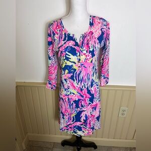 Lilly Pulitzer Banyan T-Shirt Dress Size XS Sunken Treasure Vacation Beachwear
